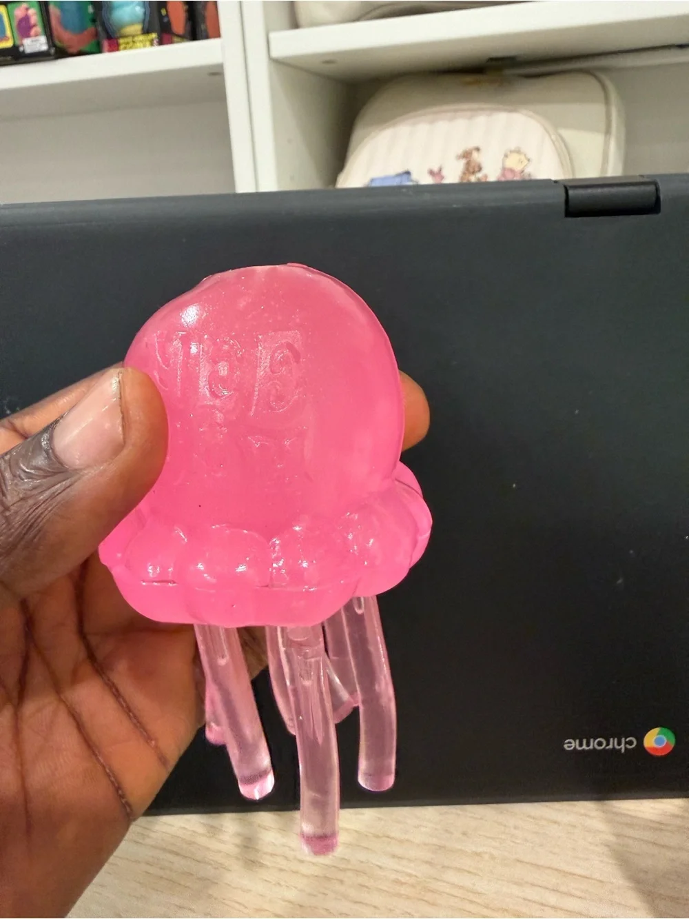 NeeDoh Jelly Squish Pink Super Solid Squish